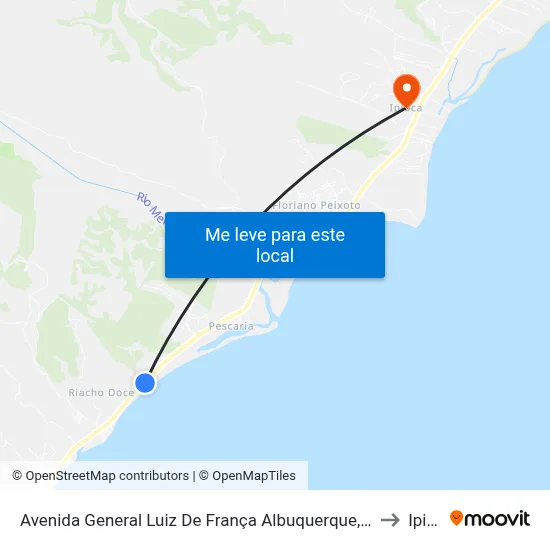 Avenida General Luiz De França Albuquerque, S/N | Al-101 Norte to Ipioca map