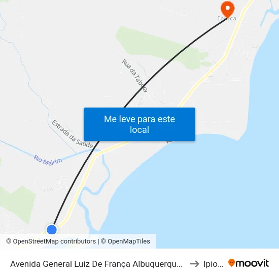 Avenida General Luiz De França Albuquerque | Aabb to Ipioca map