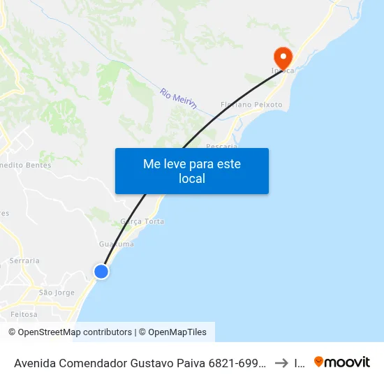 Avenida Comendador Gustavo Paiva 6821-6993 - Cruz Das Almas Maceió - Al República Federativa Do Brasil to Ipioca map