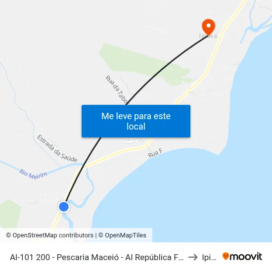 Al-101 200 - Pescaria Maceió - Al República Federativa Do Brasil to Ipioca map