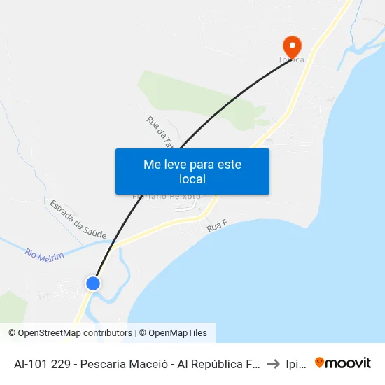 Al-101 229 - Pescaria Maceió - Al República Federativa Do Brasil to Ipioca map