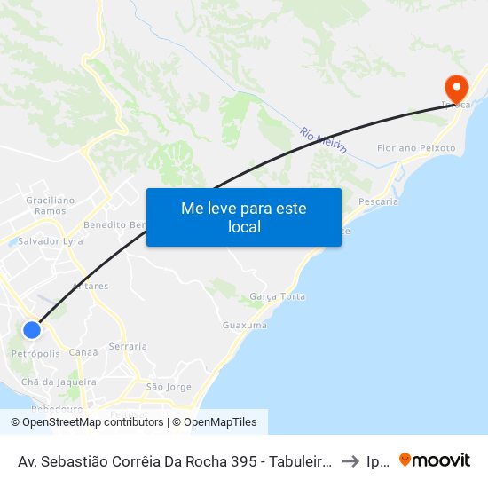 Av. Sebastião Corrêia Da Rocha 395 - Tabuleiro Do Martins Maceió - Al Brasil to Ipioca map