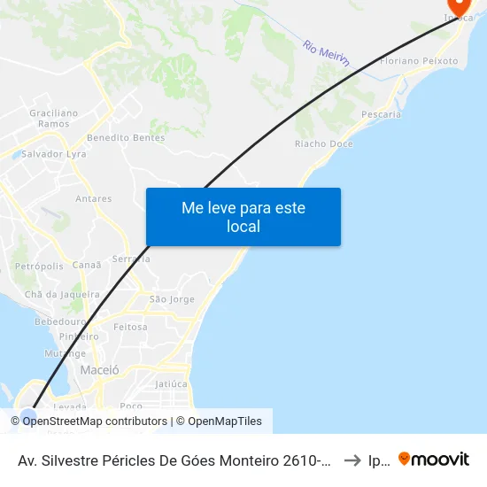 Av. Silvestre Péricles De Góes Monteiro 2610-2690 - Ponta Grossa Maceió - Al Brasil to Ipioca map