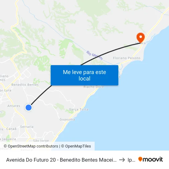 Avenida Do Futuro 20 - Benedito Bentes Maceió - Al República Federativa Do Brasil to Ipioca map