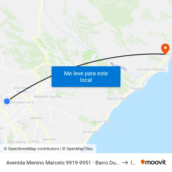 Avenida Menino Marcelo 9919-9951 - Barro Duro Maceió - Al República Federativa Do Brasil to Ipioca map