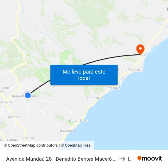 Avenida Mundaú 28 - Benedito Bentes Maceió - Al 57085-778 República Federativa Do Brasil to Ipioca map
