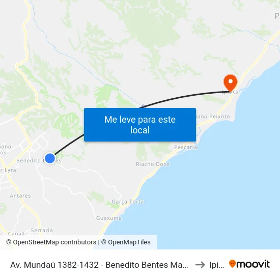 Av. Mundaú 1382-1432 - Benedito Bentes Maceió - Al 57085-778 Brasil to Ipioca map