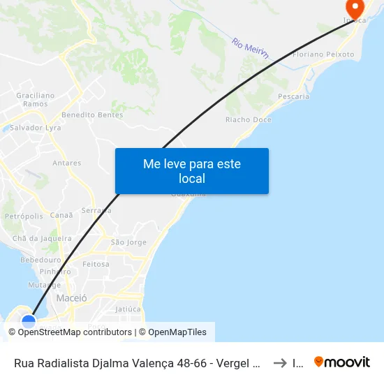 Rua Radialista Djalma Valença 48-66 - Vergel Do Lago Maceió - Al República Federativa Do Brasil to Ipioca map