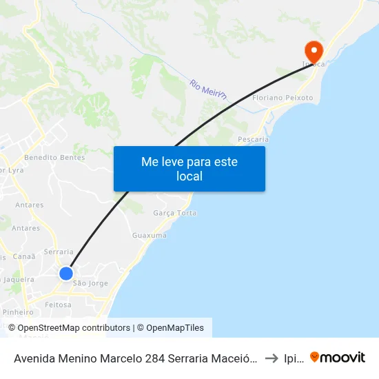 Avenida Menino Marcelo 284 Serraria Maceió - Alagoas 57045-660 Brasil to Ipioca map