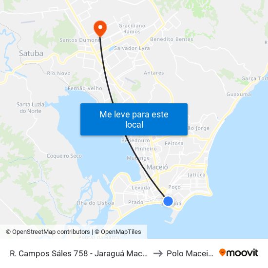 R. Campos Sáles 758 - Jaraguá Maceió - Al Brazil to Polo Maceió Ead map