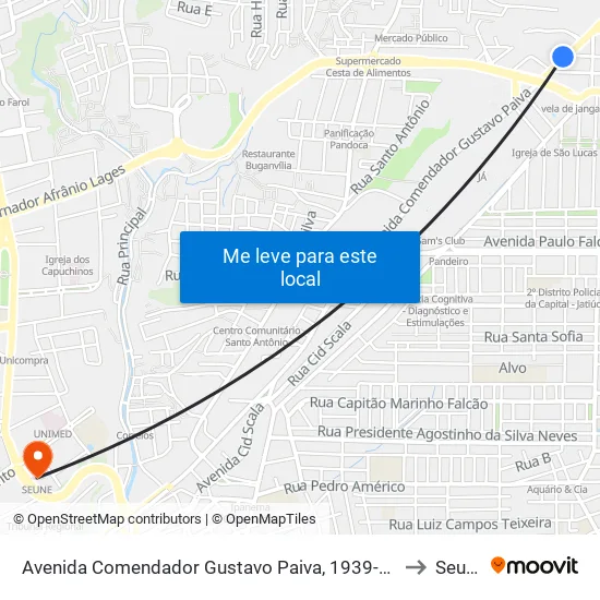 Avenida Comendador Gustavo Paiva, 1939-1947 to Seune map