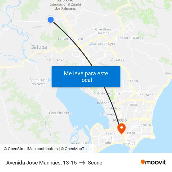 Avenida José Manhães, 13-15 to Seune map