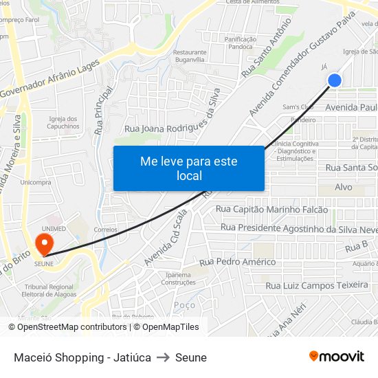 Avenida Dona Constanca 120b Jatiúca Maceió - Alagoas 57036-370 Brasil to Seune map