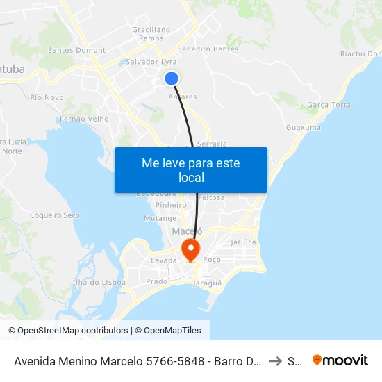 Avenida Menino Marcelo 5766-5848 - Barro Duro Maceió - Al 57081-385 Brasil to Seune map