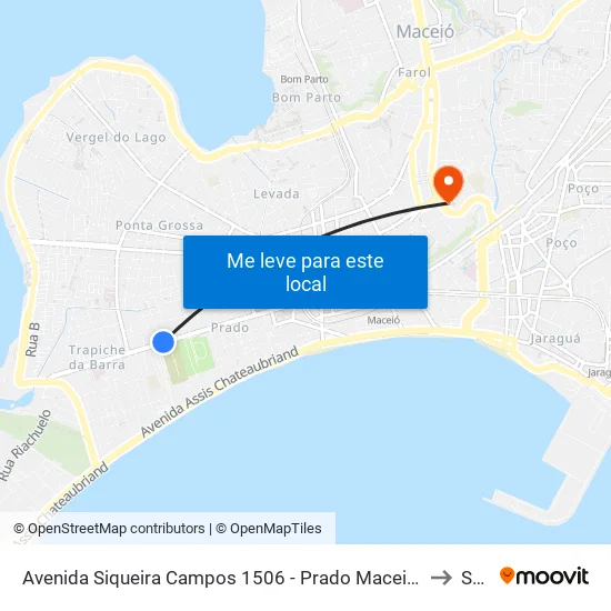 Avenida Siqueira Campos 1506 - Prado Maceió - Al República Federativa Do Brasil to Seune map