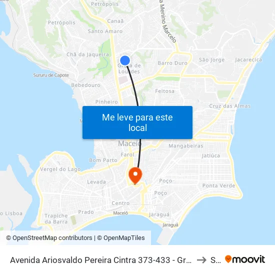 Avenida Ariosvaldo Pereira Cintra 373-433 - Gruta De Lourdes Maceió - Al República Federativa Do Brasil to Seune map