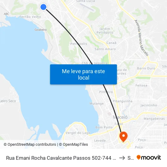 Rua Emani Rocha Cavalcante Passos 502-744 - Santa Amelia Maceió - Al República Federativa Do Brasil to Seune map