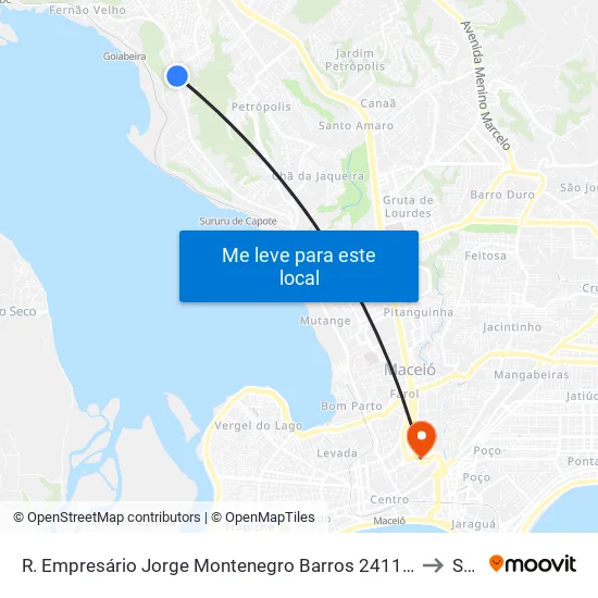 R. Empresário Jorge Montenegro Barros 2411-2493 - Santa Amelia Maceió - Al Brasil to Seune map