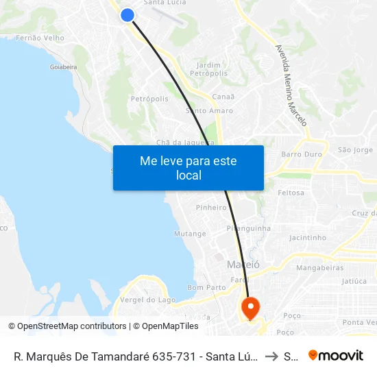 R. Marquês De Tamandaré 635-731 - Santa Lúcia Maceió - Al 57082-090 Brazil to Seune map