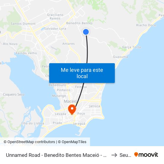 Unnamed Road - Benedito Bentes Maceió - Al Brasil to Seune map