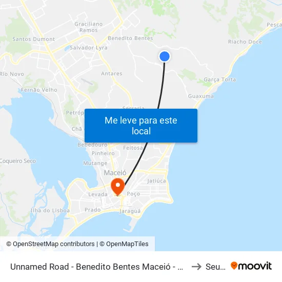 Unnamed Road - Benedito Bentes Maceió - Al Brasil to Seune map