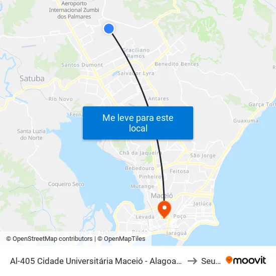 Al-405 Cidade Universitária Maceió - Alagoas Brasil to Seune map