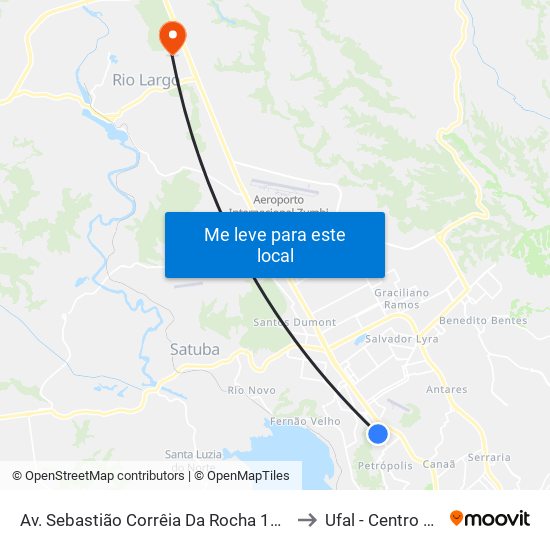 Av. Sebastião Corrêia Da Rocha 1055 - Tabuleiro Do Martins Maceió - Al Brasil to Ufal - Centro De Ciências Agrárias map