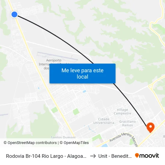 Rodovia Br-104 Rio Largo - Alagoas 57100-000 Brasil to Unit - Benedito Bentes map