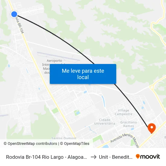 Rodovia Br-104 Rio Largo - Alagoas 57100-000 Brasil to Unit - Benedito Bentes map