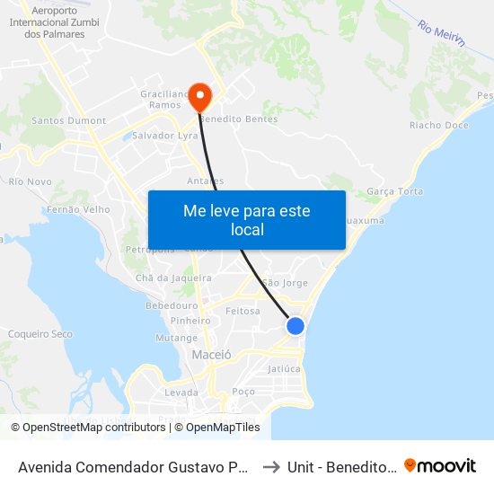 Avenida Comendador Gustavo Paiva, 3384 | Unit to Unit - Benedito Bentes map