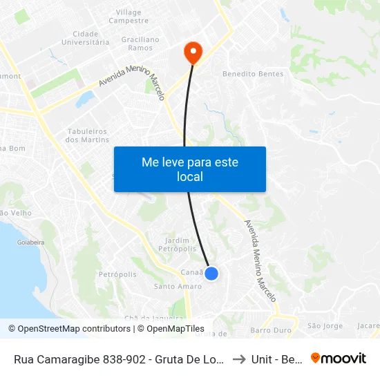 Rua Camaragibe 838-902 - Gruta De Lourdes Maceió - Al República Federativa Do Brasil to Unit - Benedito Bentes map
