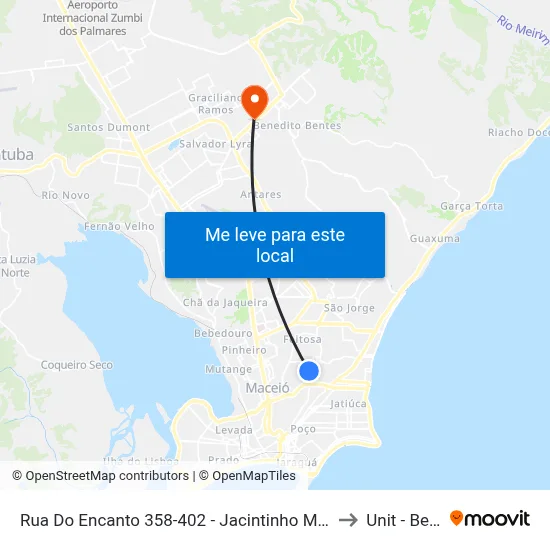 Rua Do Encanto 358-402 - Jacintinho Maceió - Al 57041-210 República Federativa Do Brasil to Unit - Benedito Bentes map