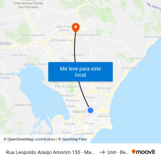 Rua Leopoldo Araújo Amorim 150 - Mangabeiras Maceió - Al República Federativa Do Brasil to Unit - Benedito Bentes map