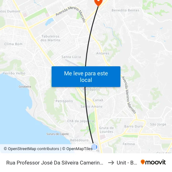 Rua Professor José Da Silveira Camerino 800-836 - Pinheiro Maceió - Al República Federativa Do Brasil to Unit - Benedito Bentes map