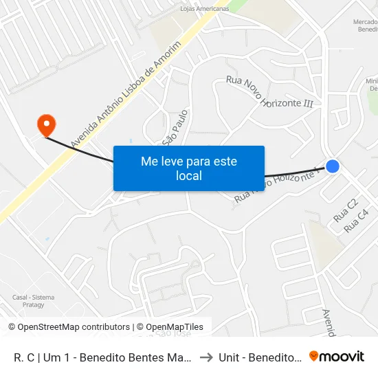 R. C | Um 1 - Benedito Bentes Maceió - Al Brasil to Unit - Benedito Bentes map