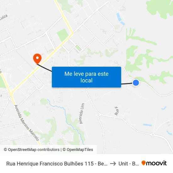 Rua Henrique Francisco Bulhões 115 - Benedito Bentes Maceió - Al 57085-038 República Federativa Do Brasil to Unit - Benedito Bentes map