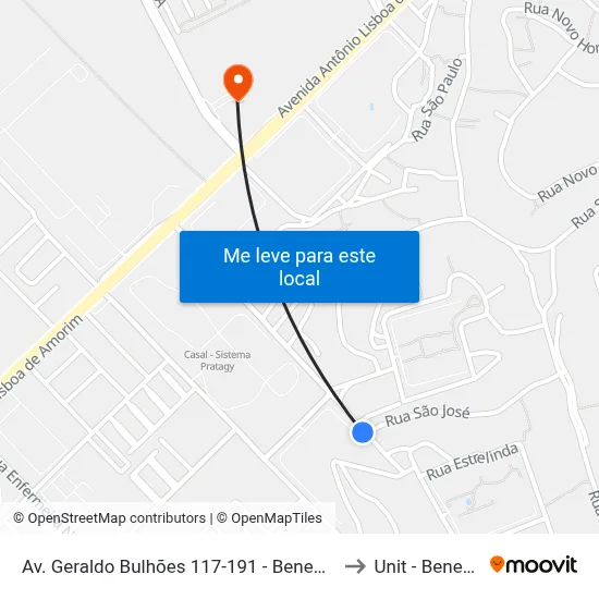 Av. Geraldo Bulhões 117-191 - Benedito Bentes Maceió - Al Brasil to Unit - Benedito Bentes map