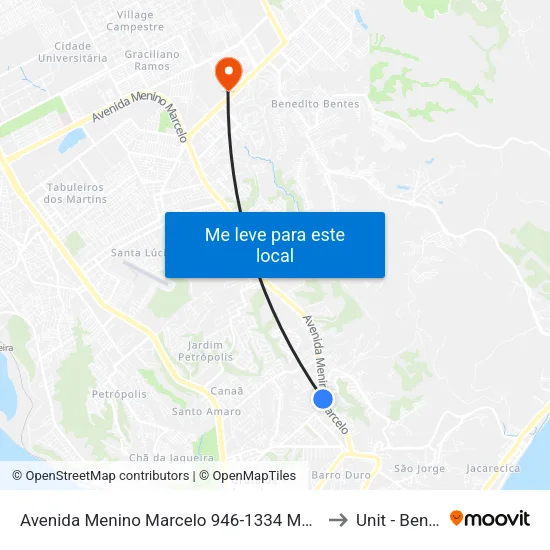 Avenida Menino Marcelo 946-1334 Maceió - Al República Federativa Do Brasil to Unit - Benedito Bentes map