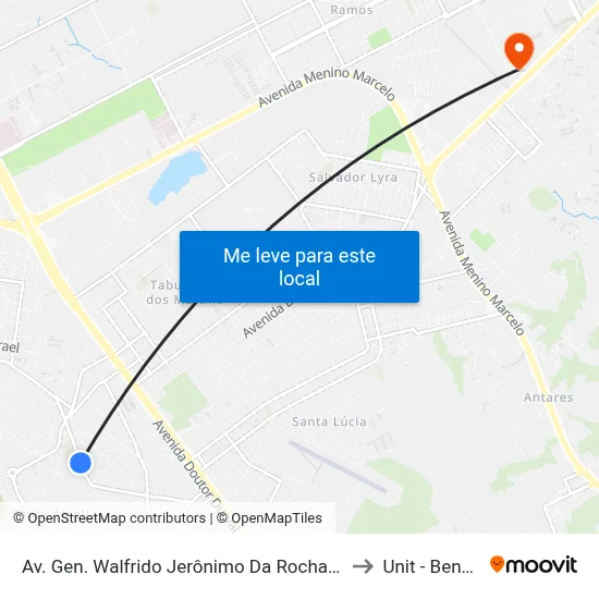 Av. Gen. Walfrido Jerônimo Da Rocha 267 - Clima Bom Maceió - Al Brasil to Unit - Benedito Bentes map