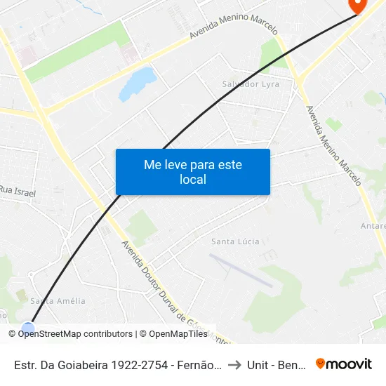 Estr. Da Goiabeira 1922-2754 - Fernão Velho Maceió - Al 57070-440 Brasil to Unit - Benedito Bentes map
