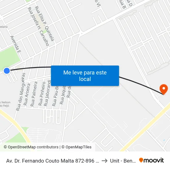 Av. Dr. Fernando Couto Malta 872-896 - Cidade Universitária Maceió - Al Brasil to Unit - Benedito Bentes map