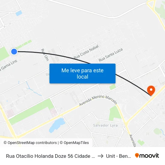 Rua Otacílio Holanda Doze 56 Cidade Universitária Maceió - Alagoas Brasil to Unit - Benedito Bentes map