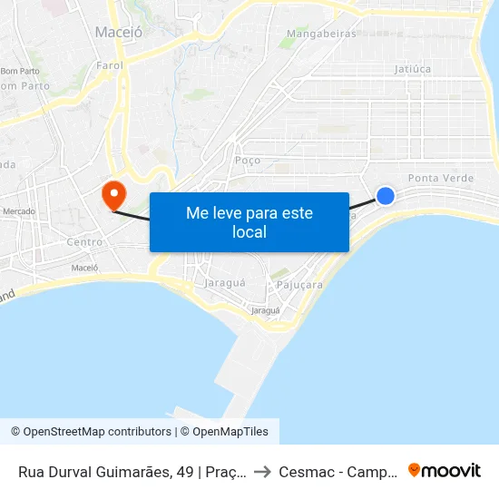 Rua Durval Guimarães, 49 | Praça Lions to Cesmac - Campus IV map