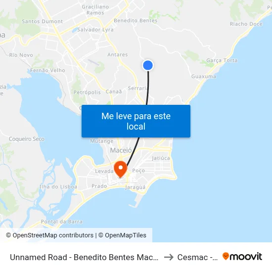 Unnamed Road - Benedito Bentes Maceió - Al República Federativa Do Brasil to Cesmac - Campus IV map