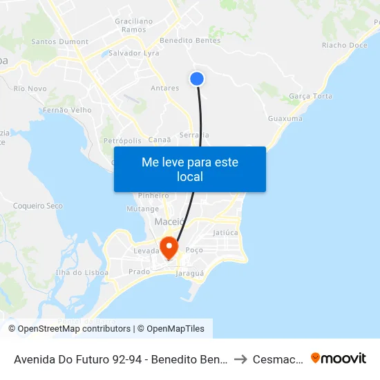 Avenida Do Futuro 92-94 - Benedito Bentes Maceió - Al República Federativa Do Brasil to Cesmac - Campus IV map