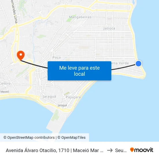 Avenida Álvaro Otacílio, 1710 | Maceió Mar Hotel to Seune map