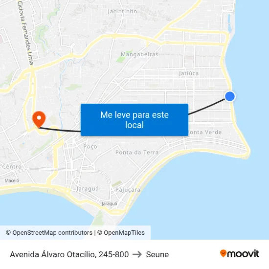 Avenida Álvaro Otacílio, 245-800 to Seune map