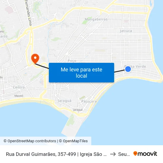 Rua Durval Guimarães, 357-499 | Igreja São Pedro to Seune map