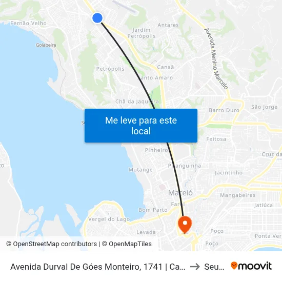 Avenida Durval De Góes Monteiro, 1741 | Carajás to Seune map