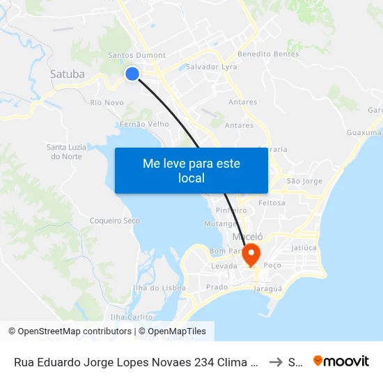 Rua Eduardo Jorge Lopes Novaes 234 Clima Bom Maceió - Al 57071-060 Brasil to Seune map
